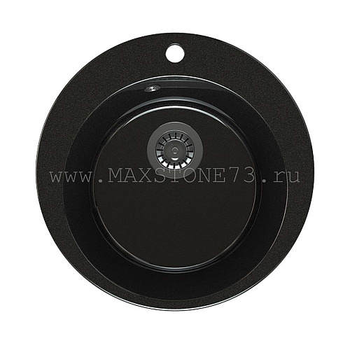MAXSTONE Мойка глянцевая MS-20 (черный металлик) 495*495*205